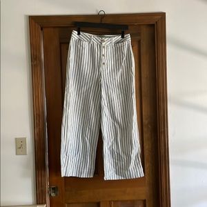 Madewell high rise cropped wide leg pants